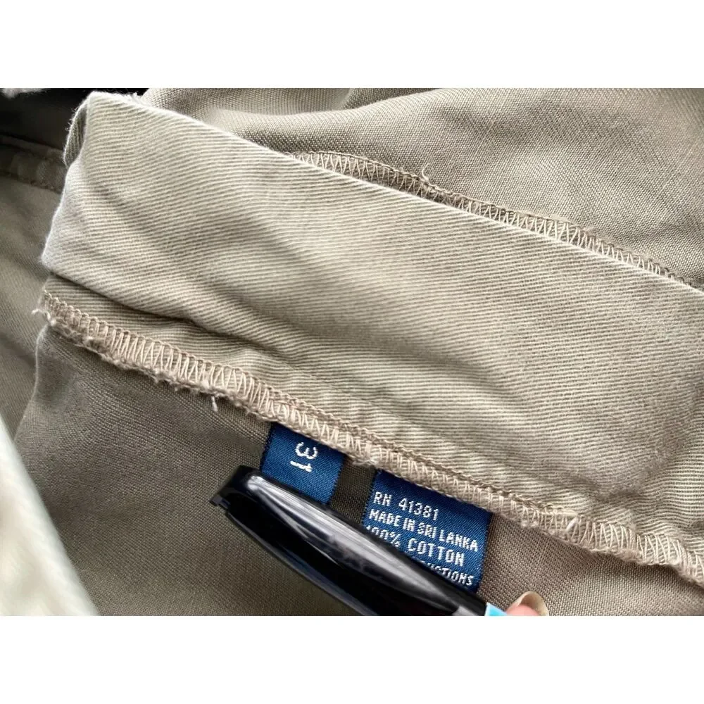 Polo ralph lauren cargo Khaki shorts vintage classic tan casual office men's 31